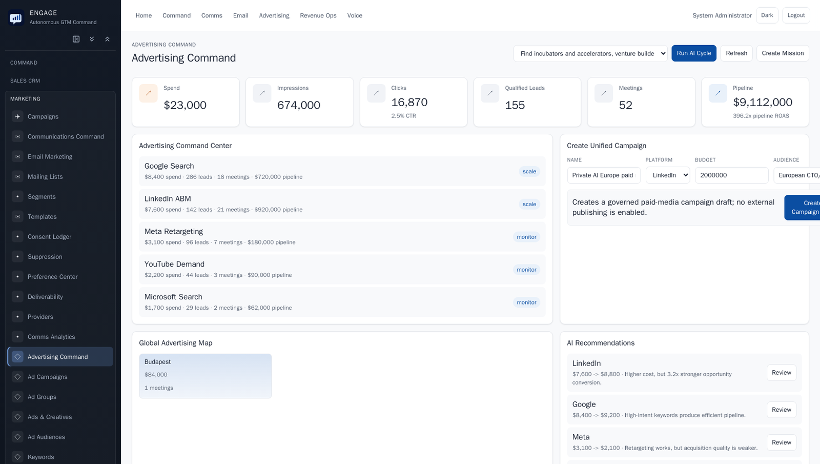 Engage — ad analytics