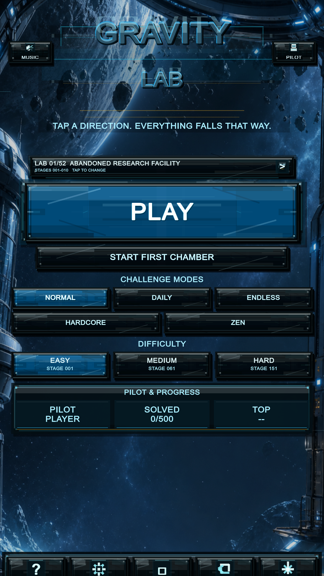 Gravity Station Android — Welcome