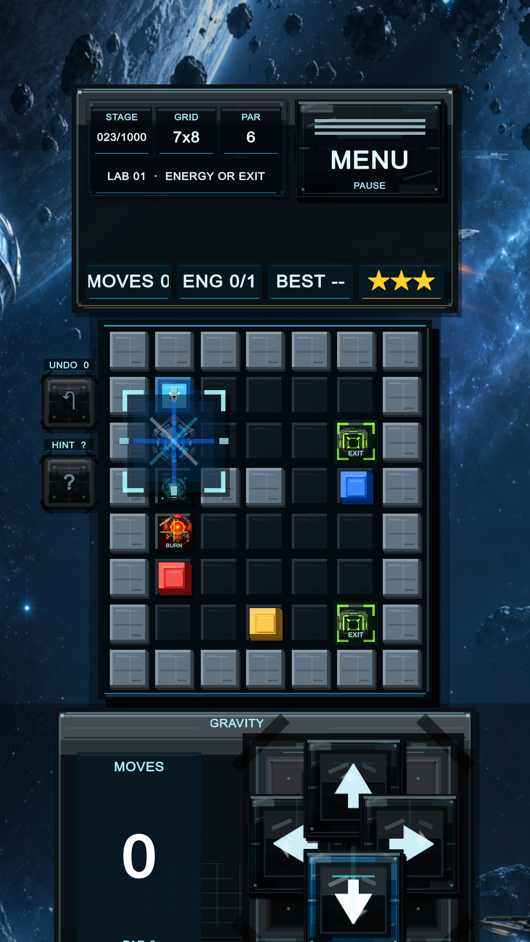 Gravity Station Android — Gravity controls