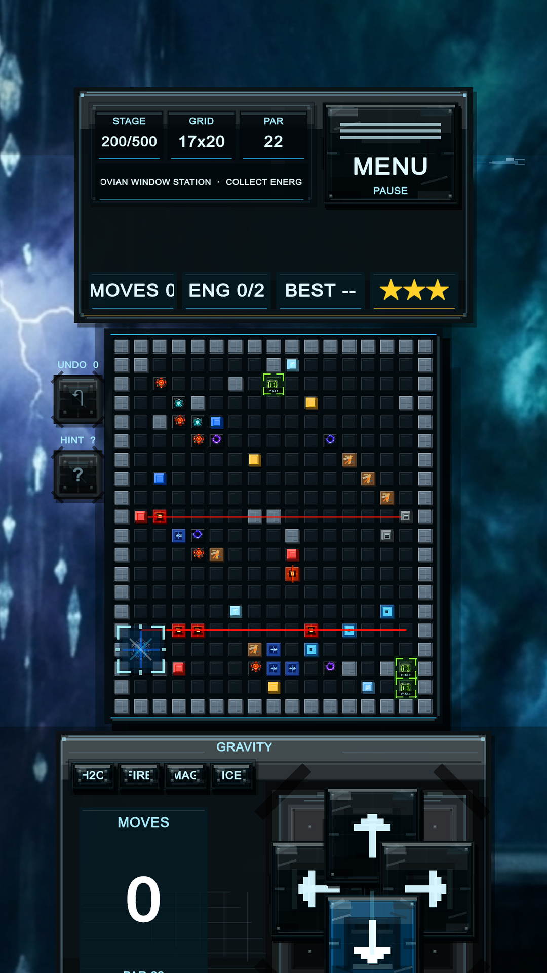 Gravity Station Android — Expanded board