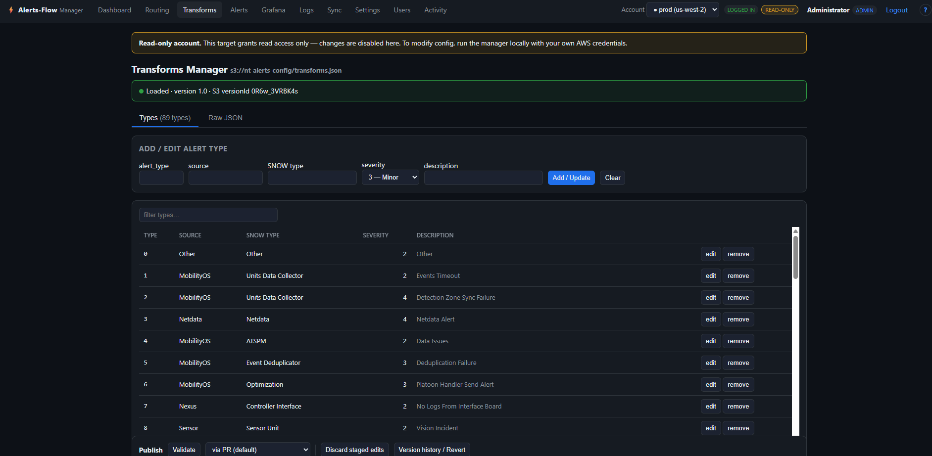AWS Lambda Transformation